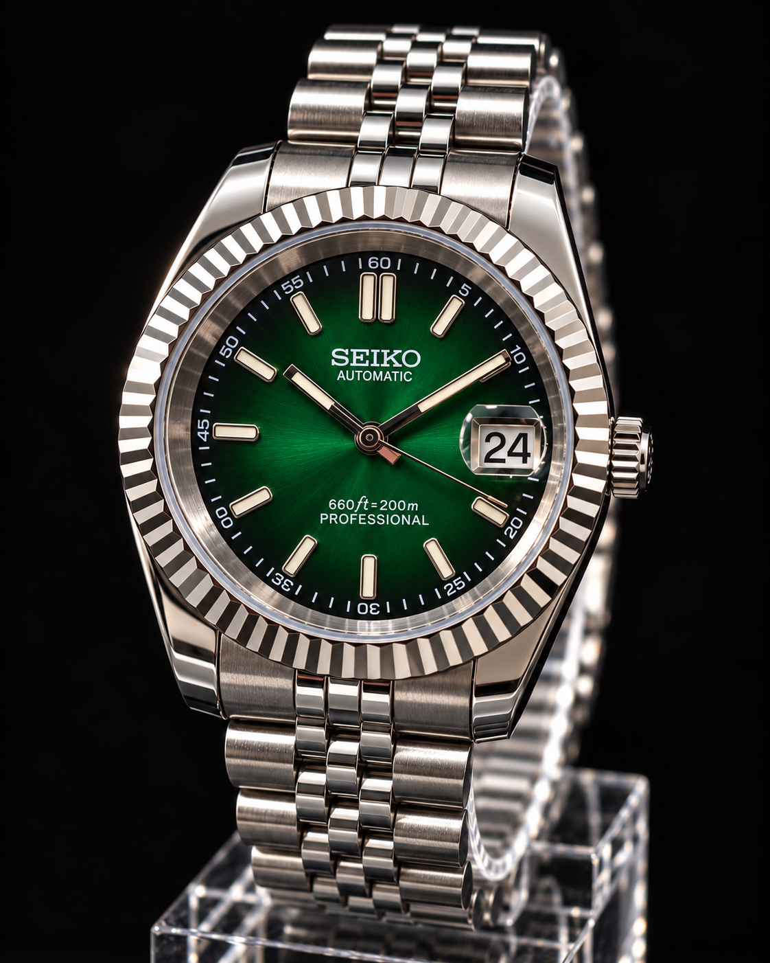 Oasis Date - Emerald Sunburst