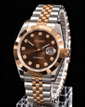 Oasis Date 31mm- Chocolate Rose Gold